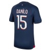 Virallinen Fanipaita Paris Saint-Germain 2023-24 Danilo 15 Kotipelipaita - Miesten